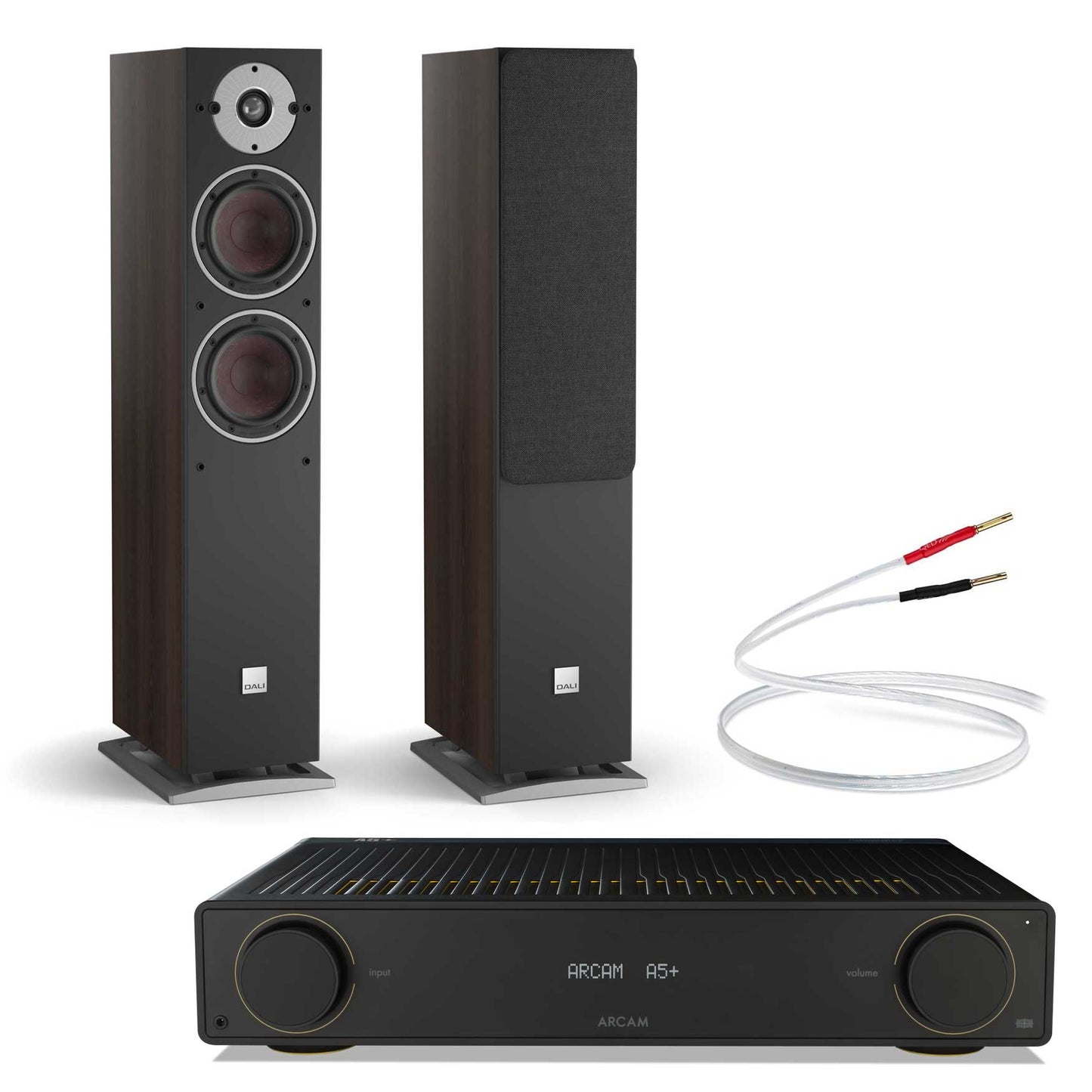 Arcam A5+ with Dali Oberon 5 Dark Walnut