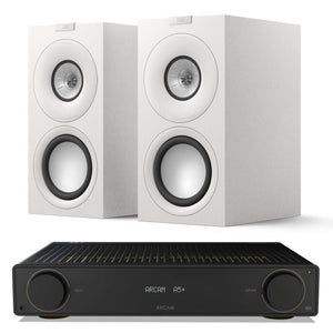 Arcam A5+ with KEF Q Concerto Meta Satin White