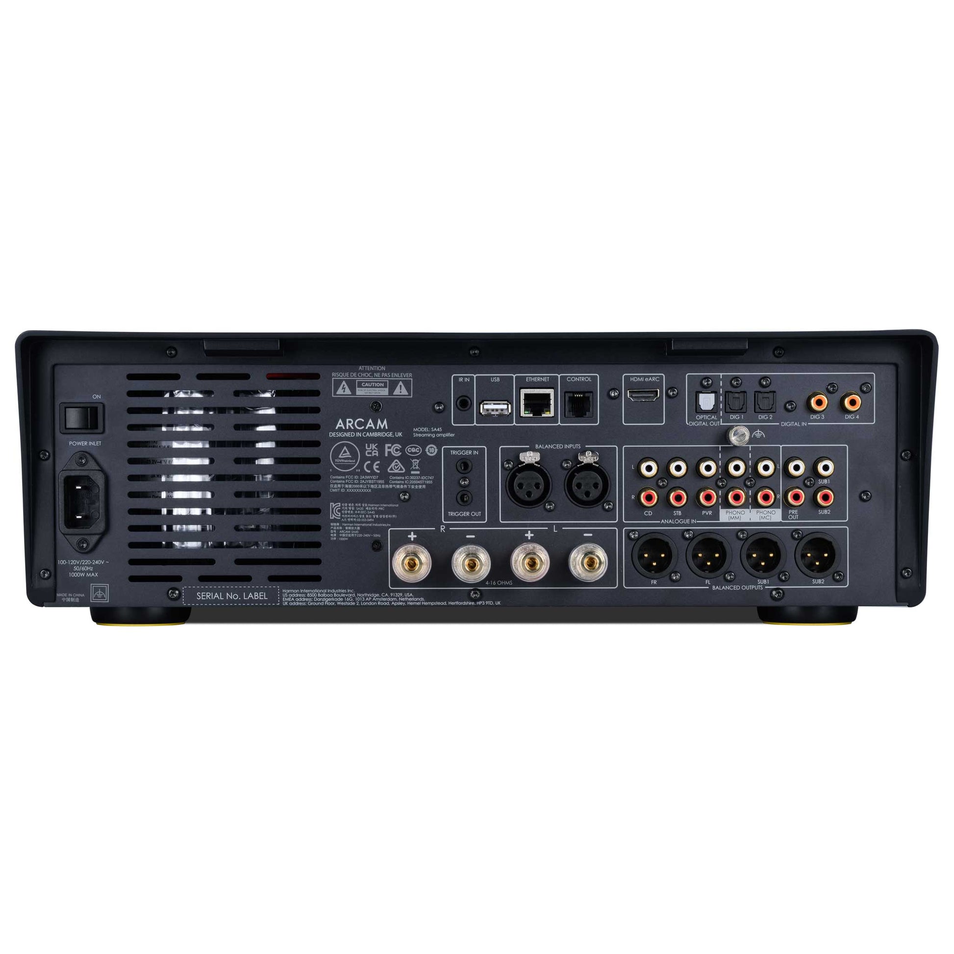 Arcam SA45 Rear View