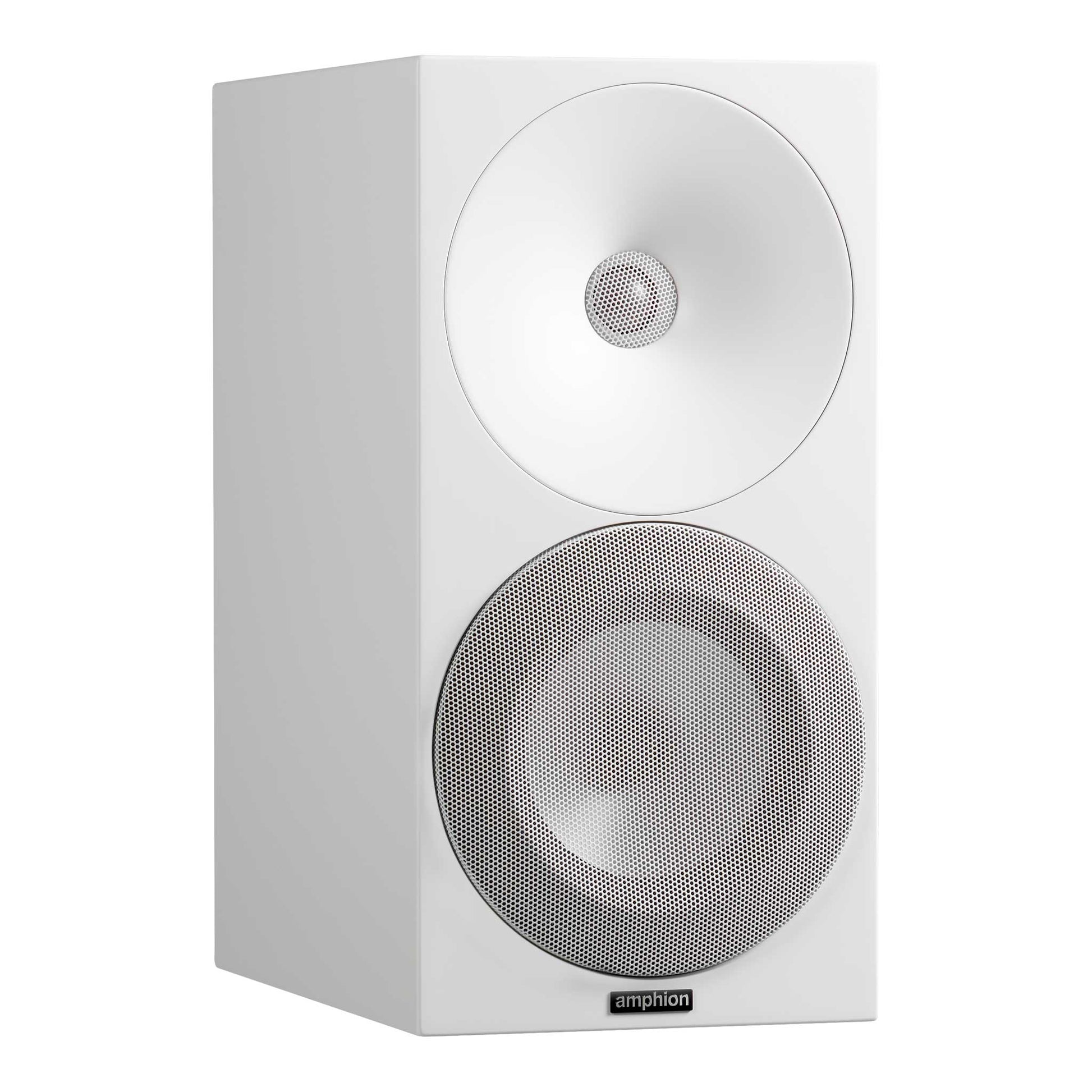 Amphion Argon3X Full White Angled View
