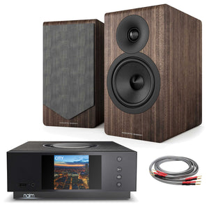 Naim Uniti Atom with Acoustic Energy AE300² Walnut