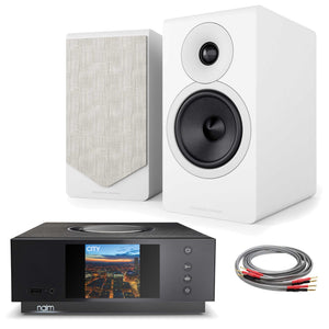 Naim Uniti Atom with Acoustic Energy AE300² Matte White