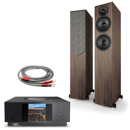 Naim Uniti Atom with Acoustic Energy AE309² Walnut