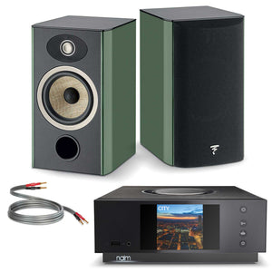 Naim Uniti Atom with Focal Aria Evo X N°1 Moss Green Gloss