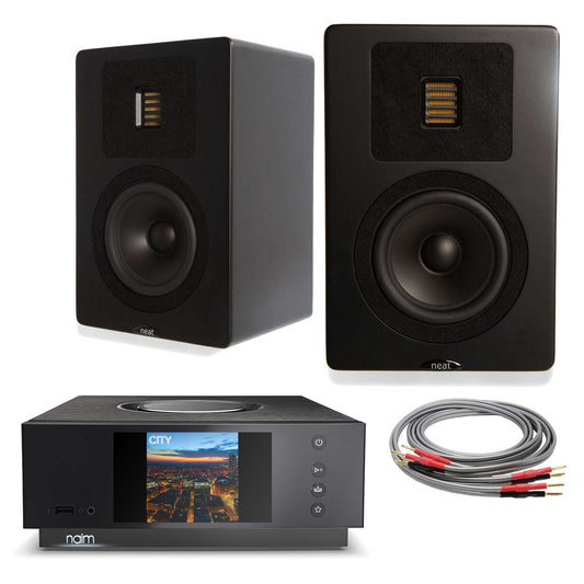 Naim Uniti Atom with Neat Petite Classic Black