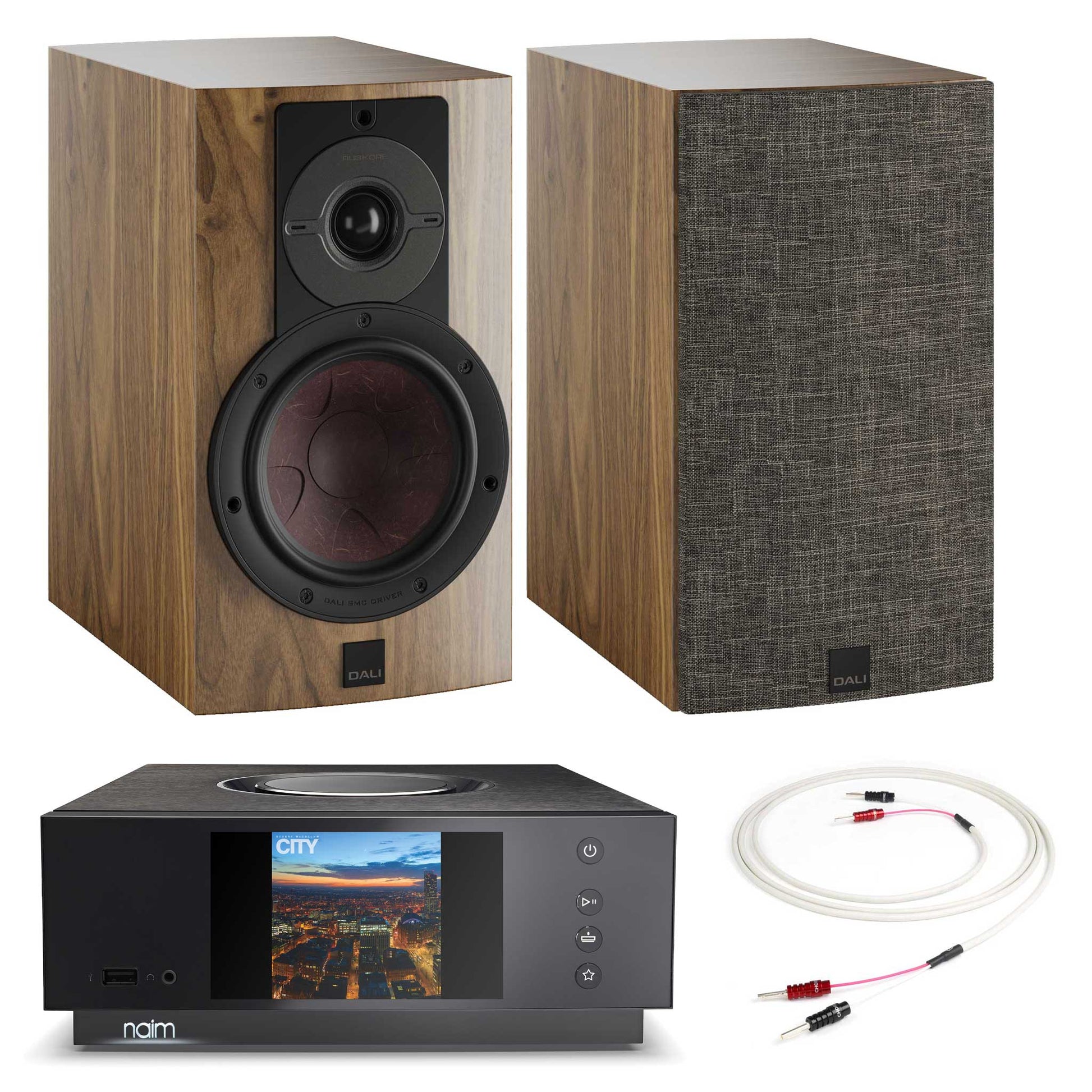 Naim Uniti Atom With Dali Rubikore 2 Natural Walnut