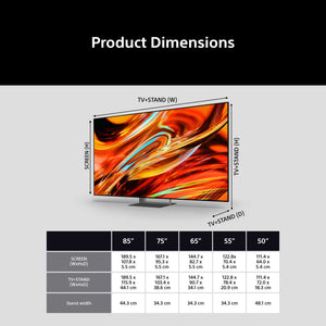 Sony BRAVIA 7 II Dimensions