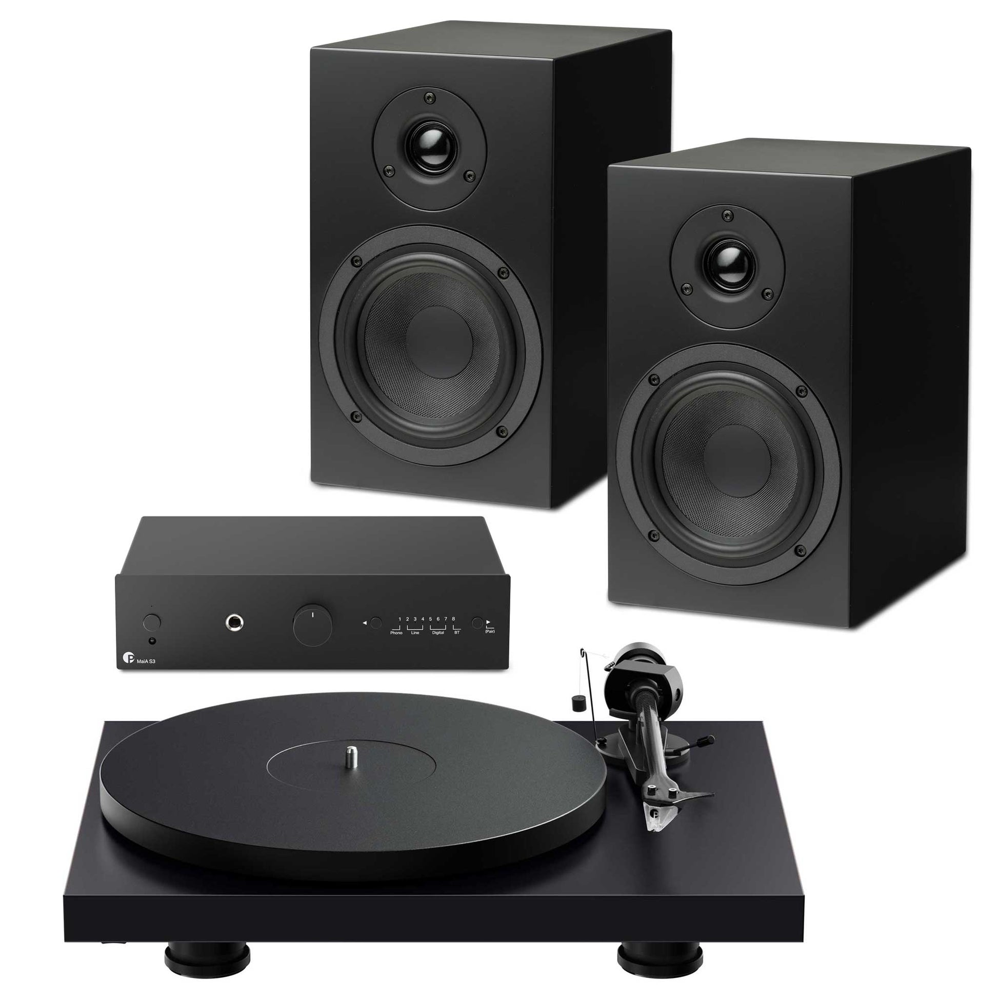 Pro-Ject Colourful Audio System 2 Black Satin