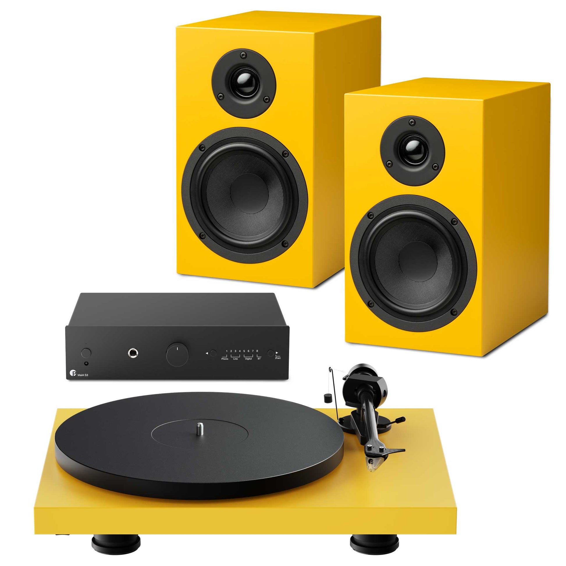 Pro-Ject Colourful Audio System 2 Golden Yellow Satin