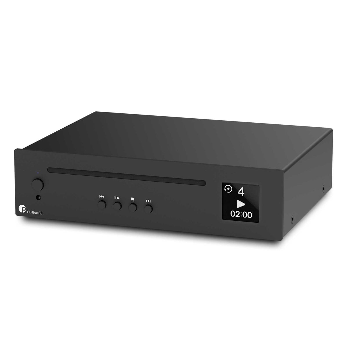 Pro-Ject CD Box S3 CD Player Black Angled View
