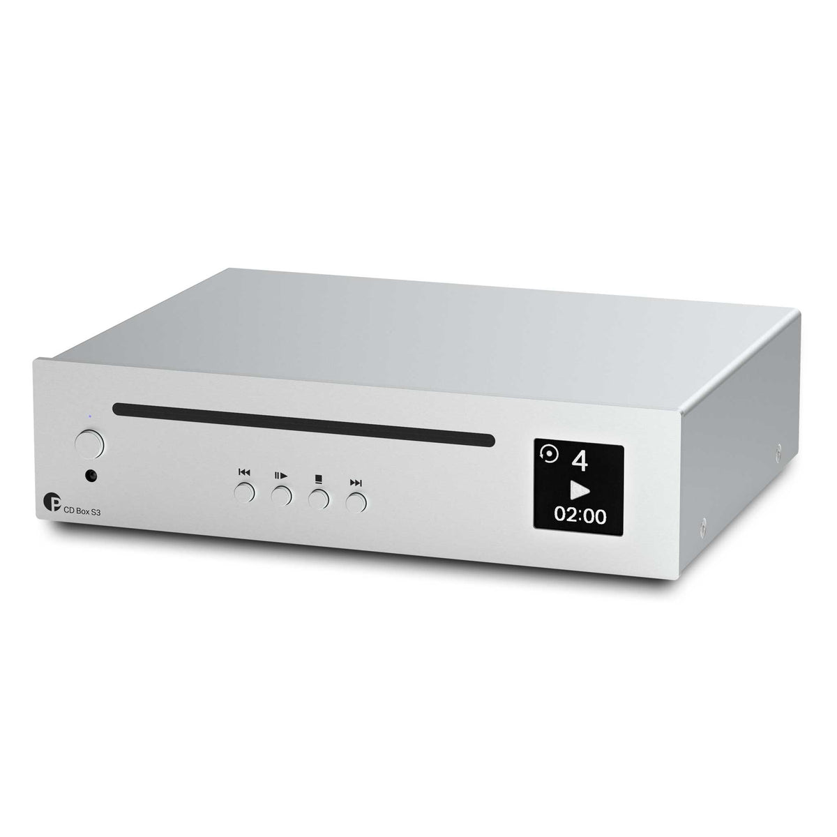 Pro-Ject CD Box S3 CD Player Silver Angled View
