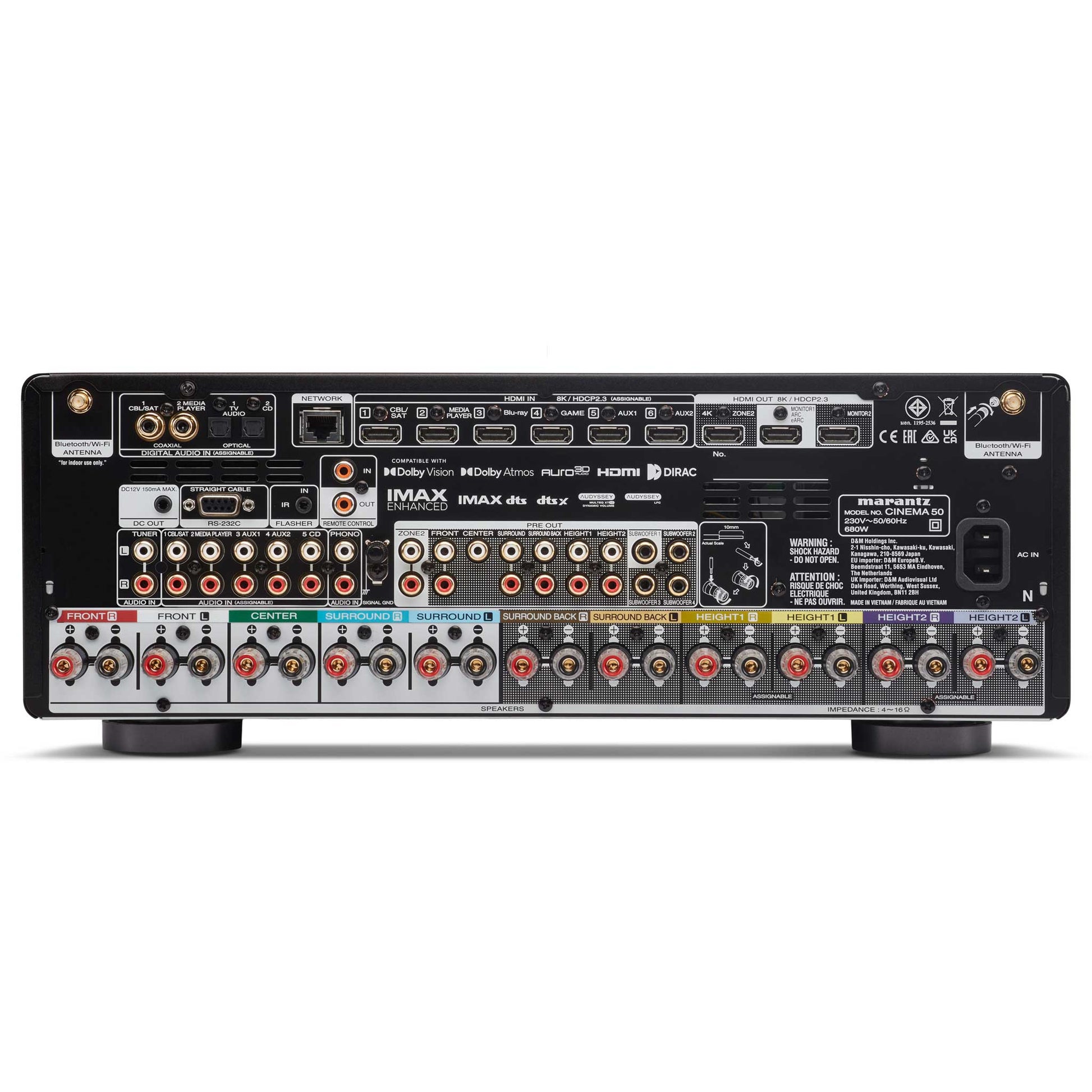Marantz CINEMA 50 Black Rear