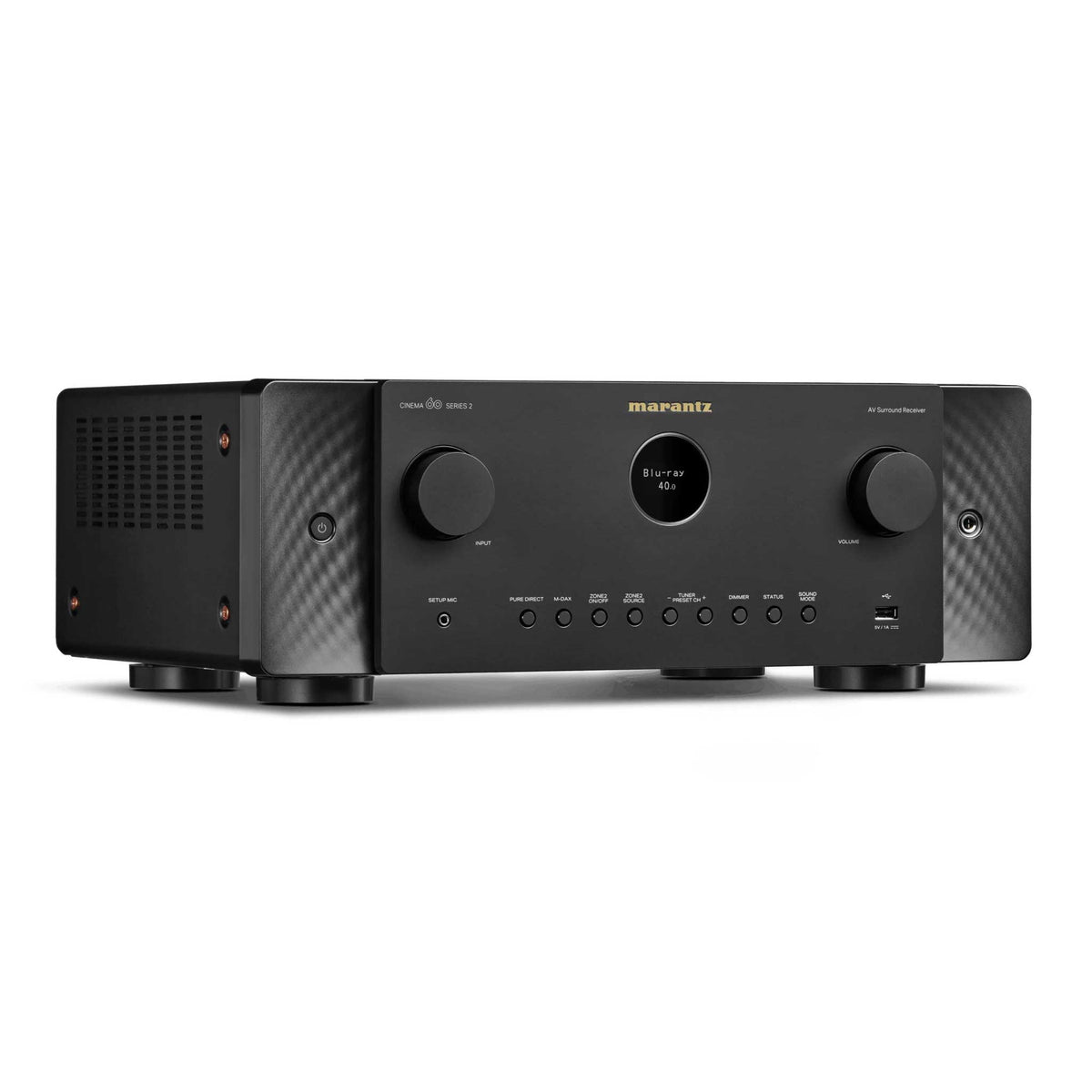 Marantz CINEMA 60 DAB Series 2 Black Angled View