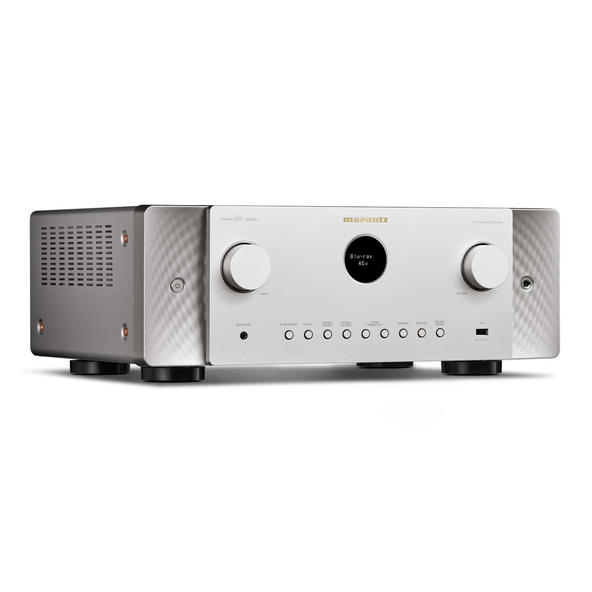 Marantz CINEMA 60 DAB Series 2 Silver Angled View