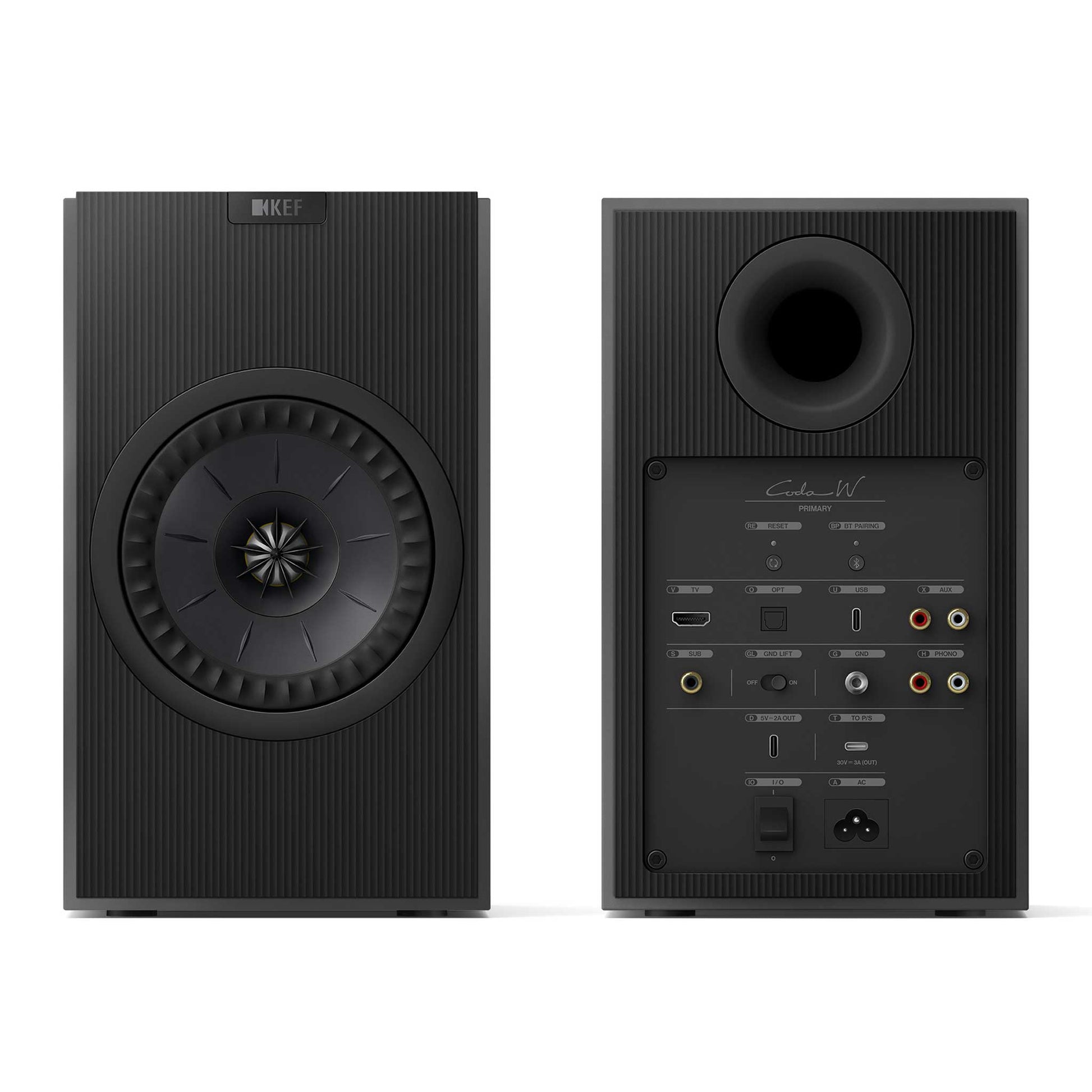 KEF Coda W Front and Rear View