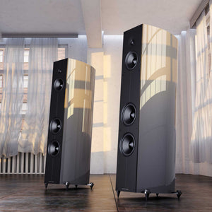 Acoustic Energy Corinium Midnight Silver Room Setting