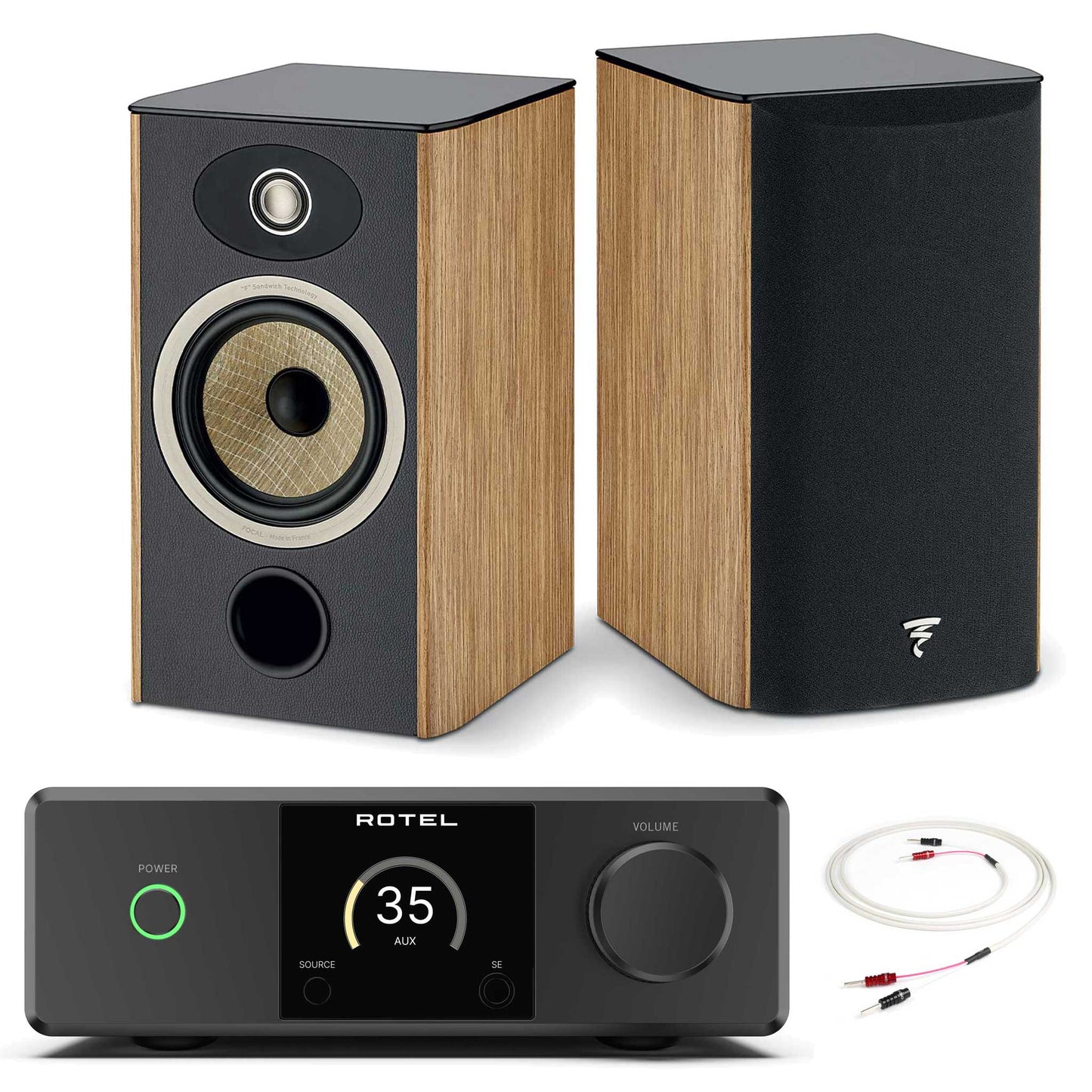 Rotel DX-5 Black with Focal Aria Evo X N°1 Prime Walnut