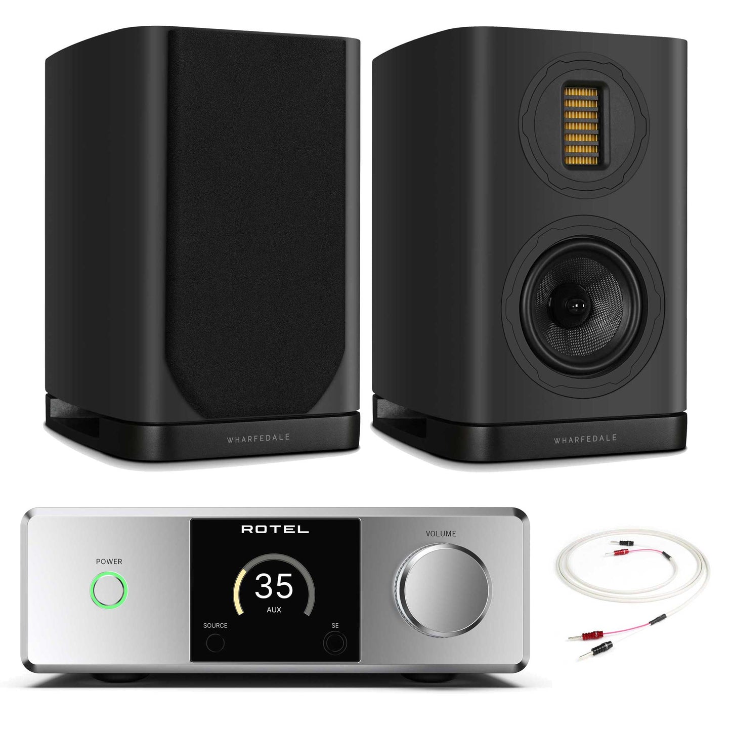 Rotel DX-5 Silver with Wharfedale Evo 5.1 Black