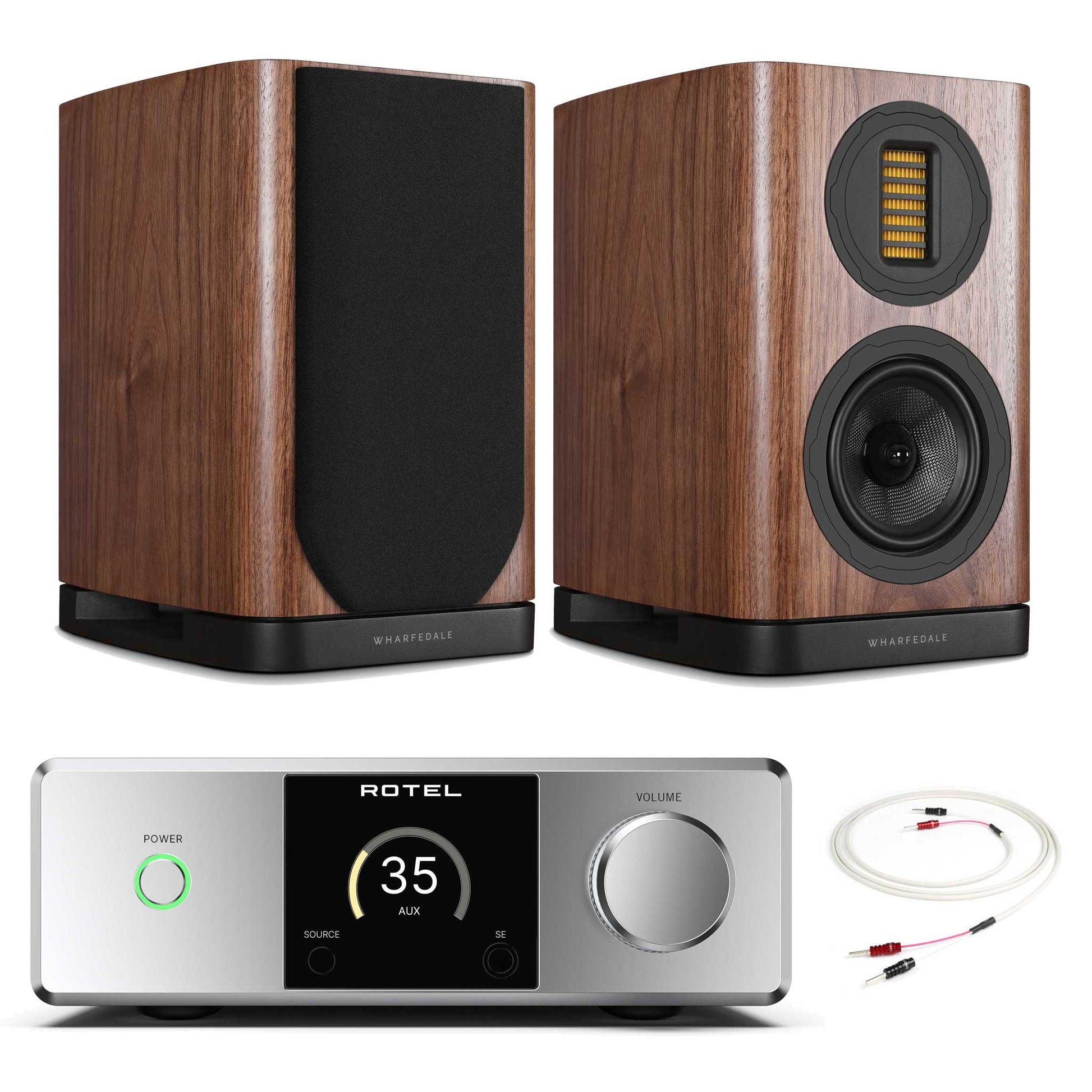 Rotel DX-5 Silver with Wharfedale Evo 5.1 Walnut