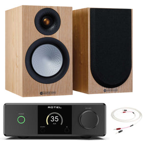 Rotel DX-5 Black with Monitor Audio Silver 50 7G Ash