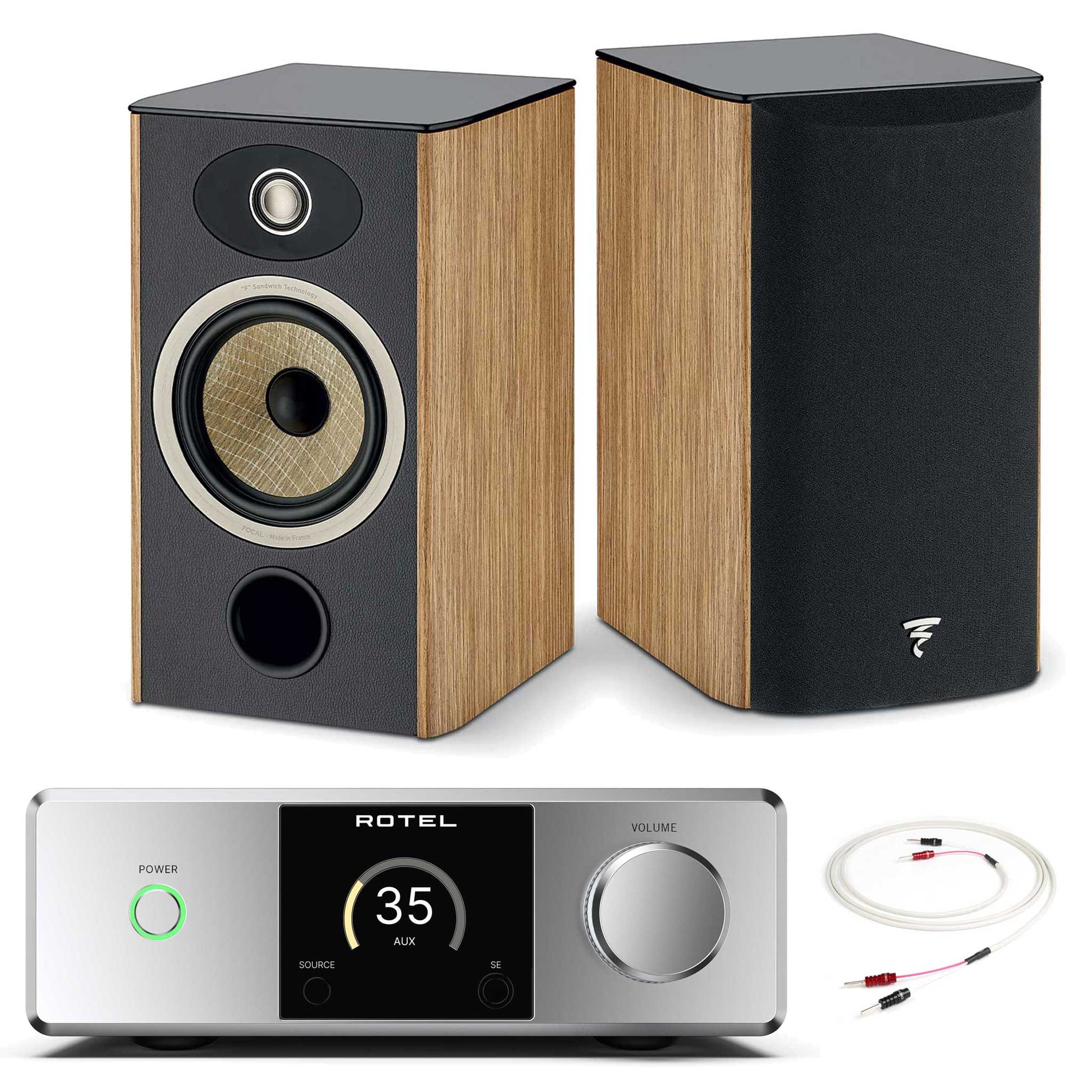 Rotel DX-5 Silver with Focal Aria Evo X N°1 Prime Walnut