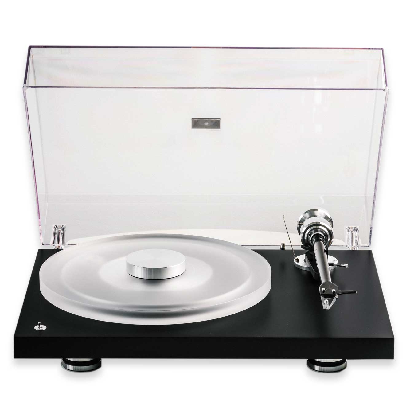 Pro-Ject Debut Reference 10 Audiophile Turntable Front View Lid On