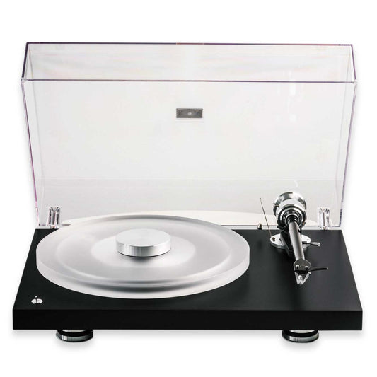 Pro-Ject Debut Reference 10 Audiophile Turntable Front View Lid On