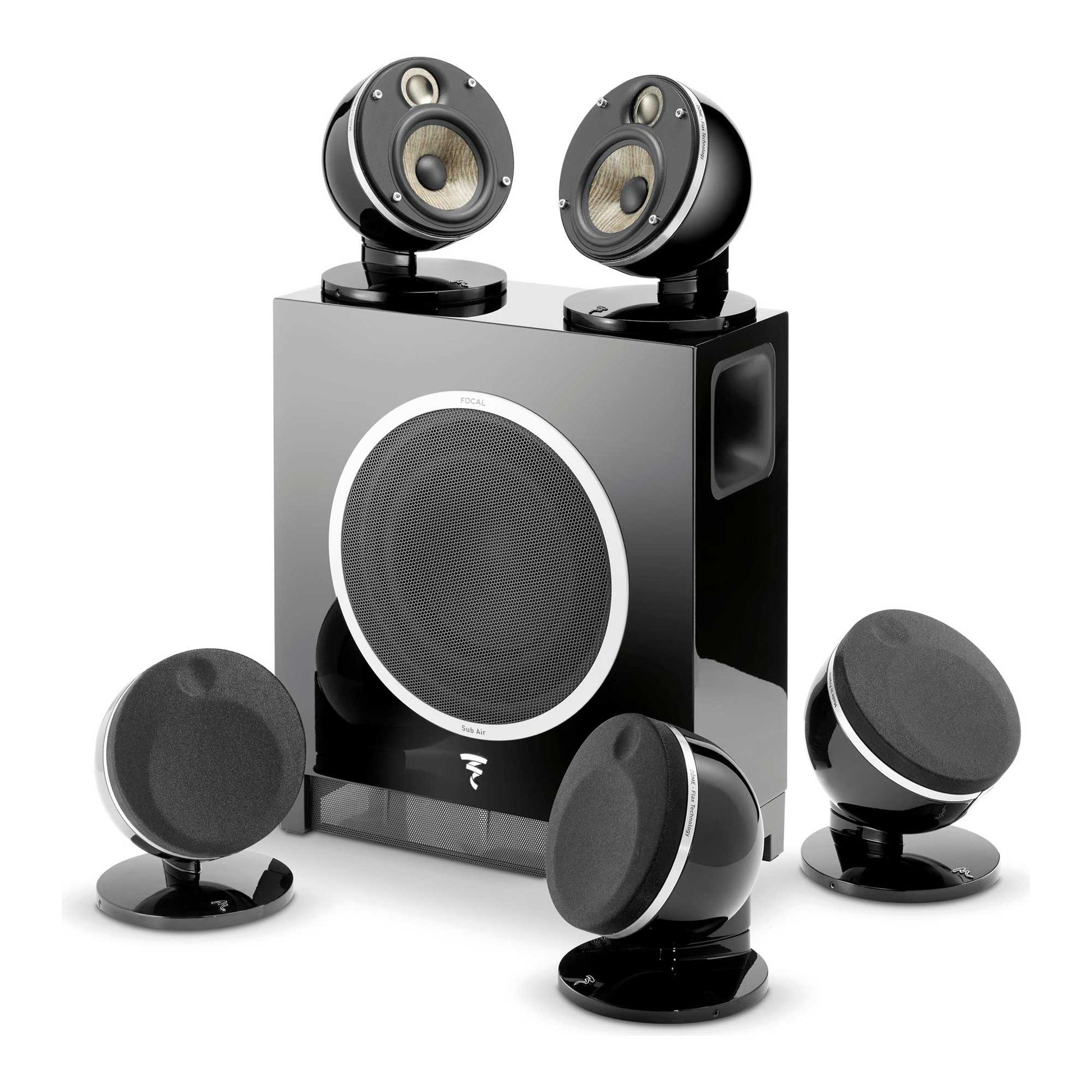 Focal Dome Flax 5.1 Speaker Package Black