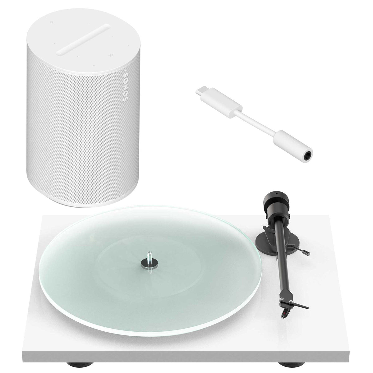 Sonos Era 100 Premium Turntable Set White