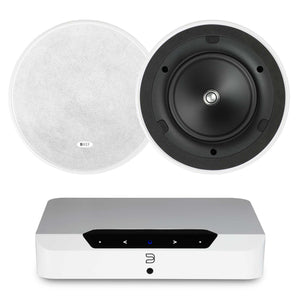 Bluesound Powernode Edge White with KEF Ci160ER