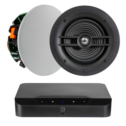 Bluesound Powernode Edge Black with JBL Stage 260C