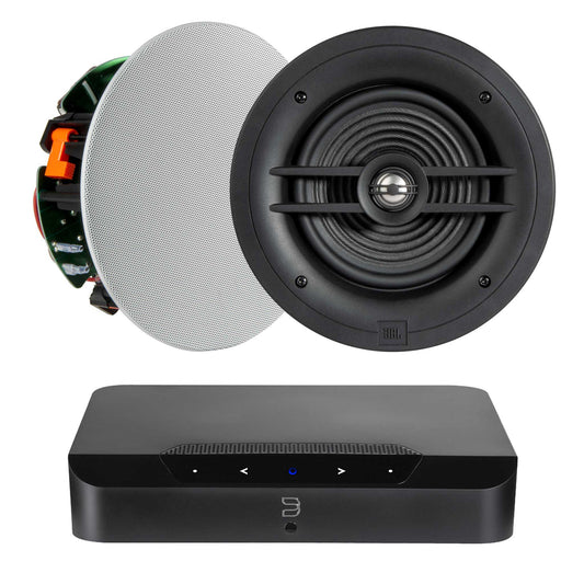 Bluesound Powernode Edge Black with JBL Stage 260C