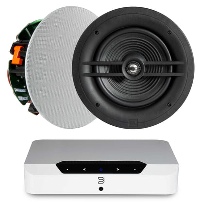 Bluesound Powernode Edge White with JBL Stage 280C 