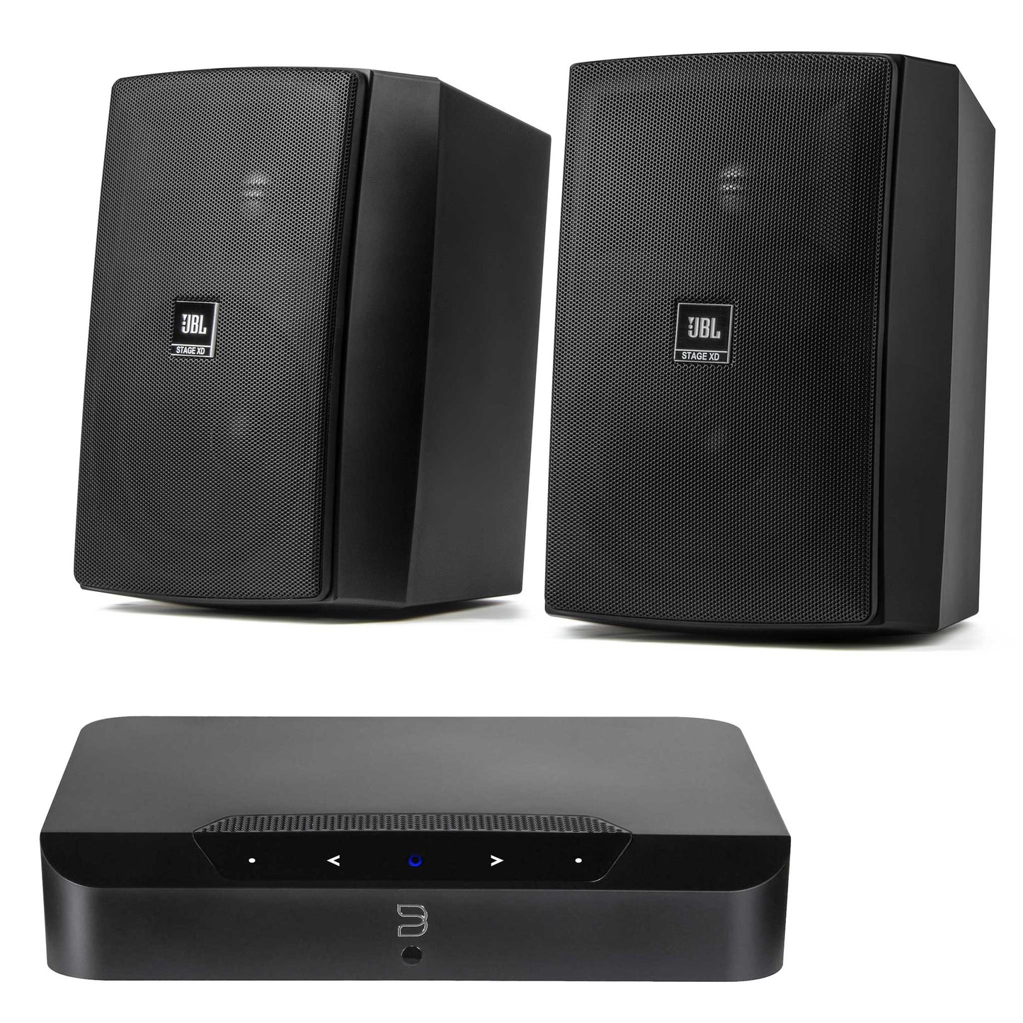 Bluesound Powernode Edge Outdoor Set with JBL XD5