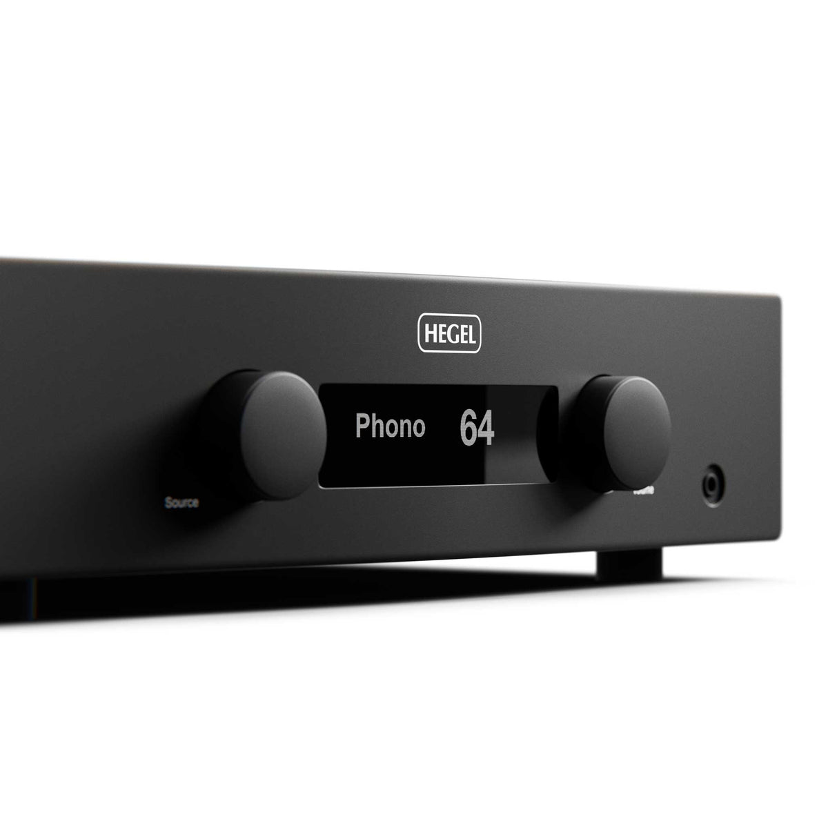 Hegel A200 Integrated Amplifier Black Front Detail