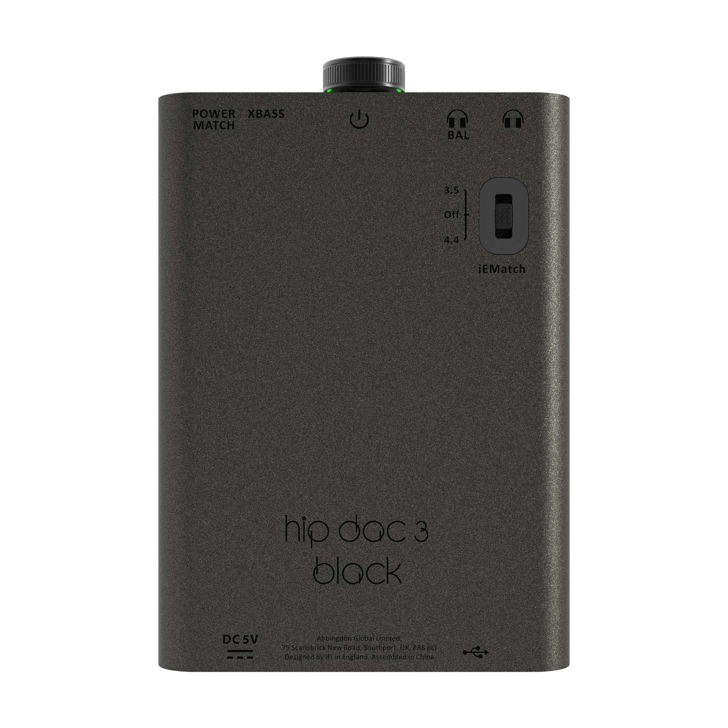 iFi Audio Hip DAC 3 Black Rear View