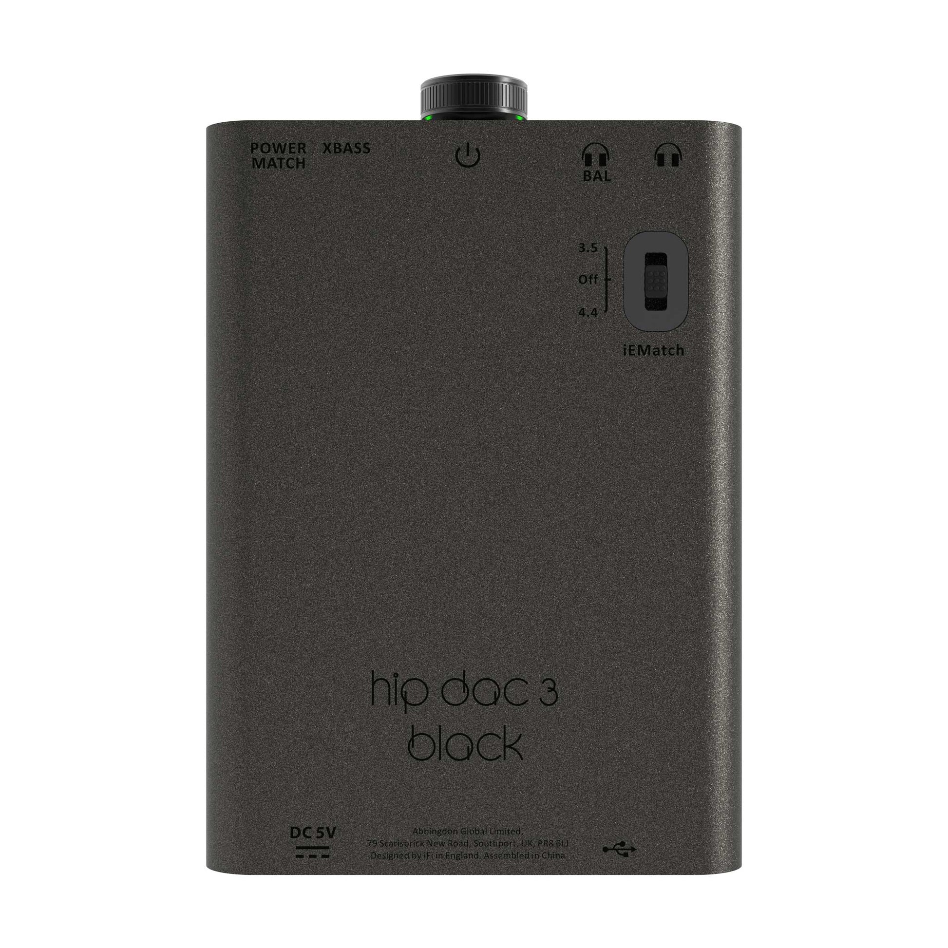 iFi Audio Hip DAC 3 Black Rear View