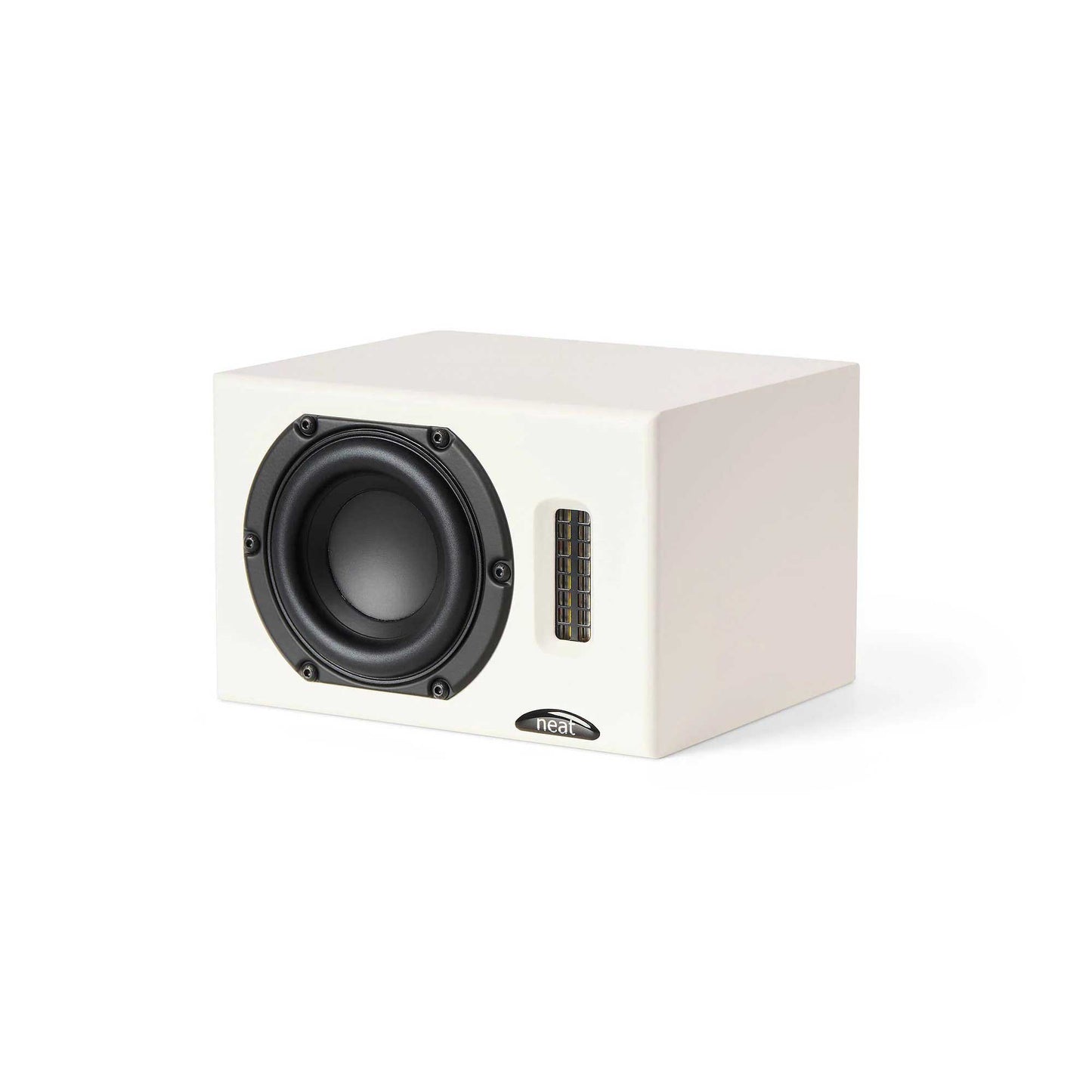 Neat Acoustics Iota II Satin White Angled View