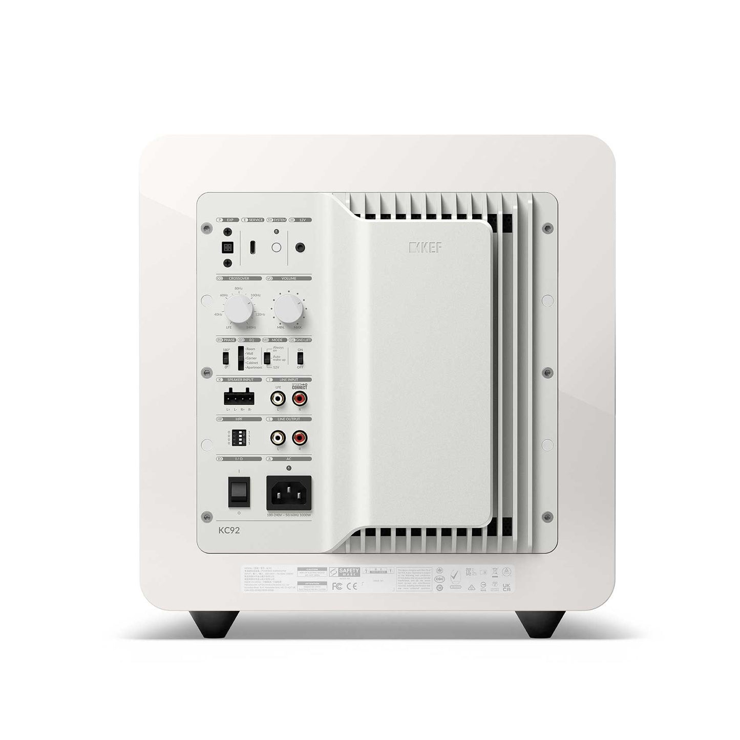 KEF KC92 White Gloss Rear View