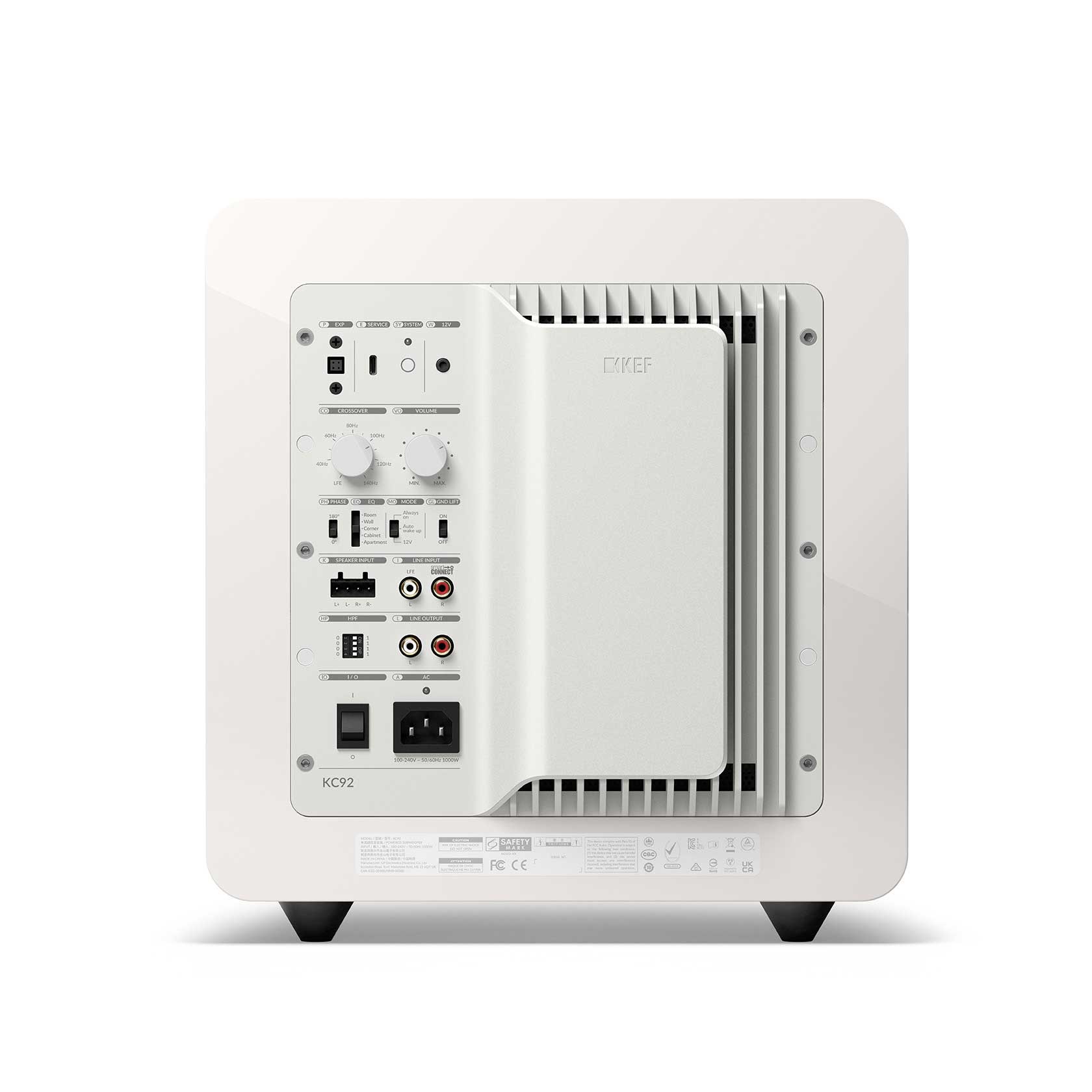 KEF KC92 White Gloss Rear View