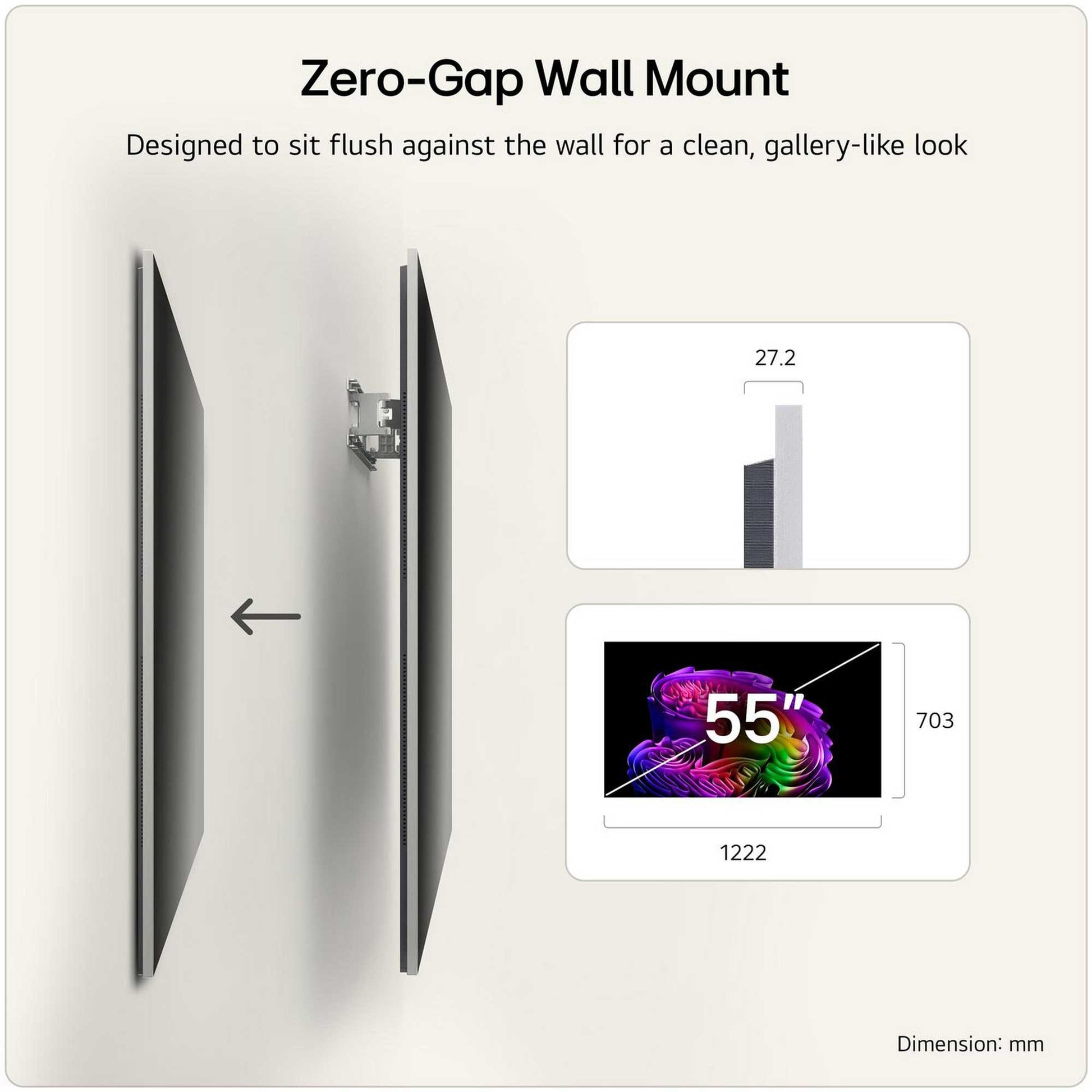 LG OLED55G64LW Zero Gap