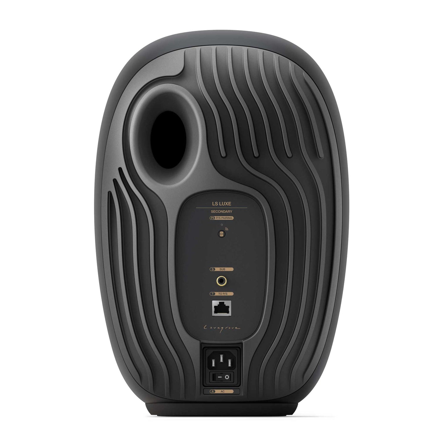 KEF LS LUXE Eclipse Black Rear View