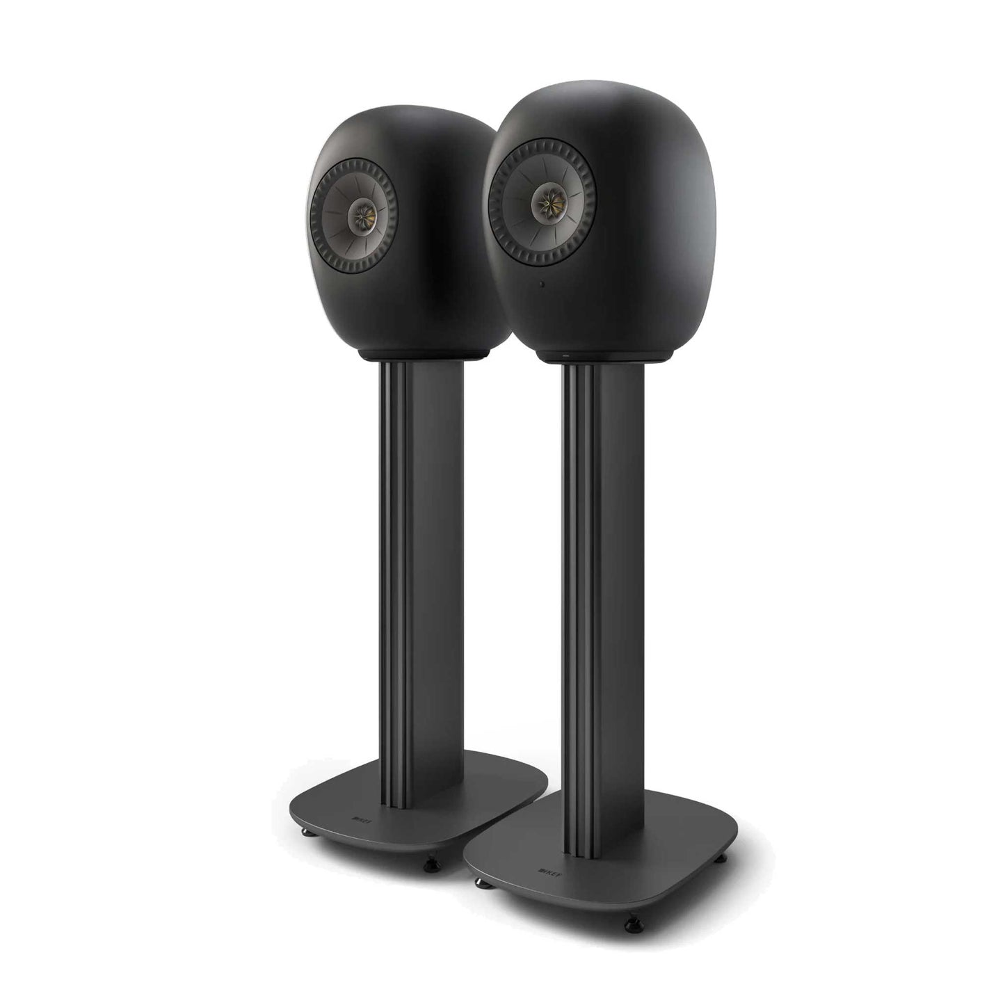 KEF LS LUXE Eclipse Black Pair On Stands