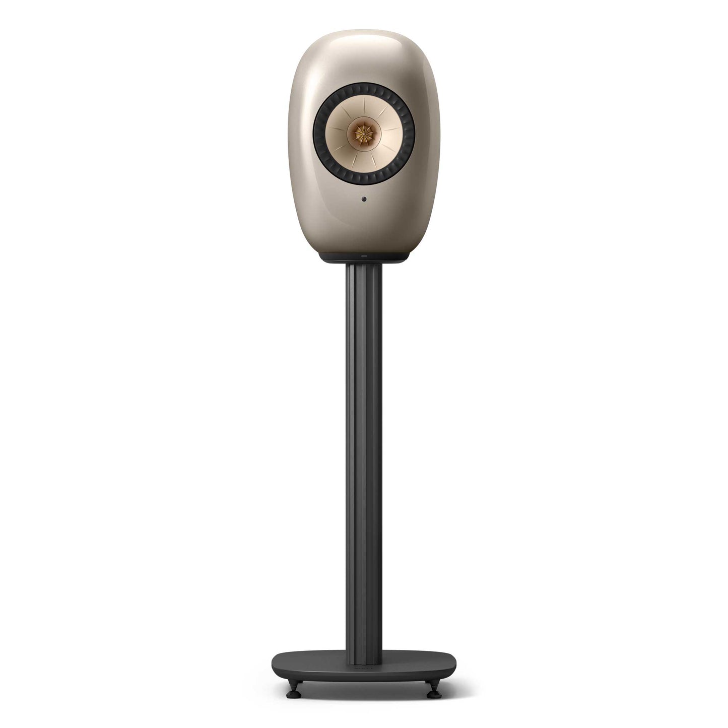 KEF LS LUXE Dusk Titanium On Stand