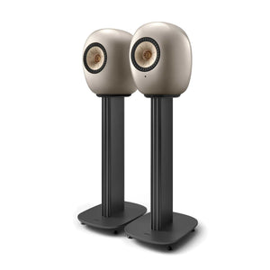 KEF LS LUXE Dusk Titanium Pair On Stands