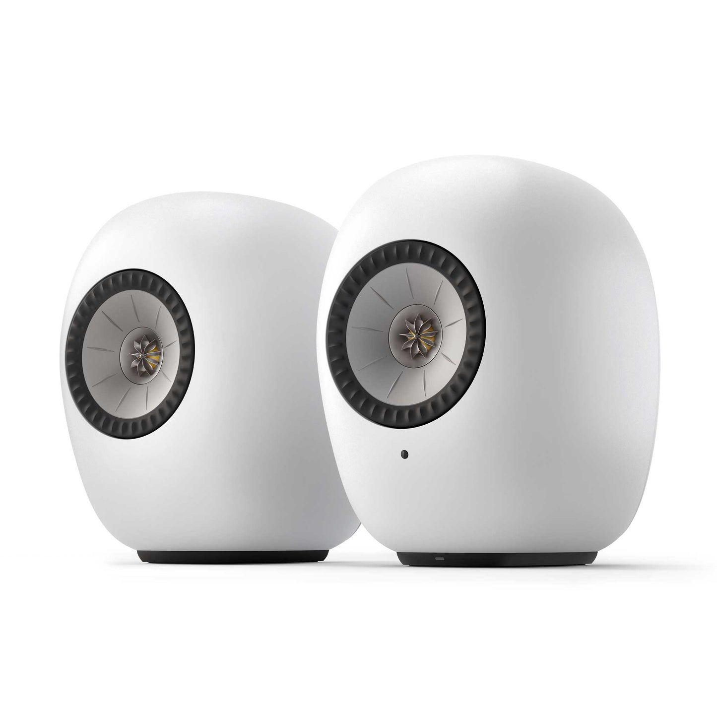 KEF LS LUXE Wireless HiFi Speakers Mineral White