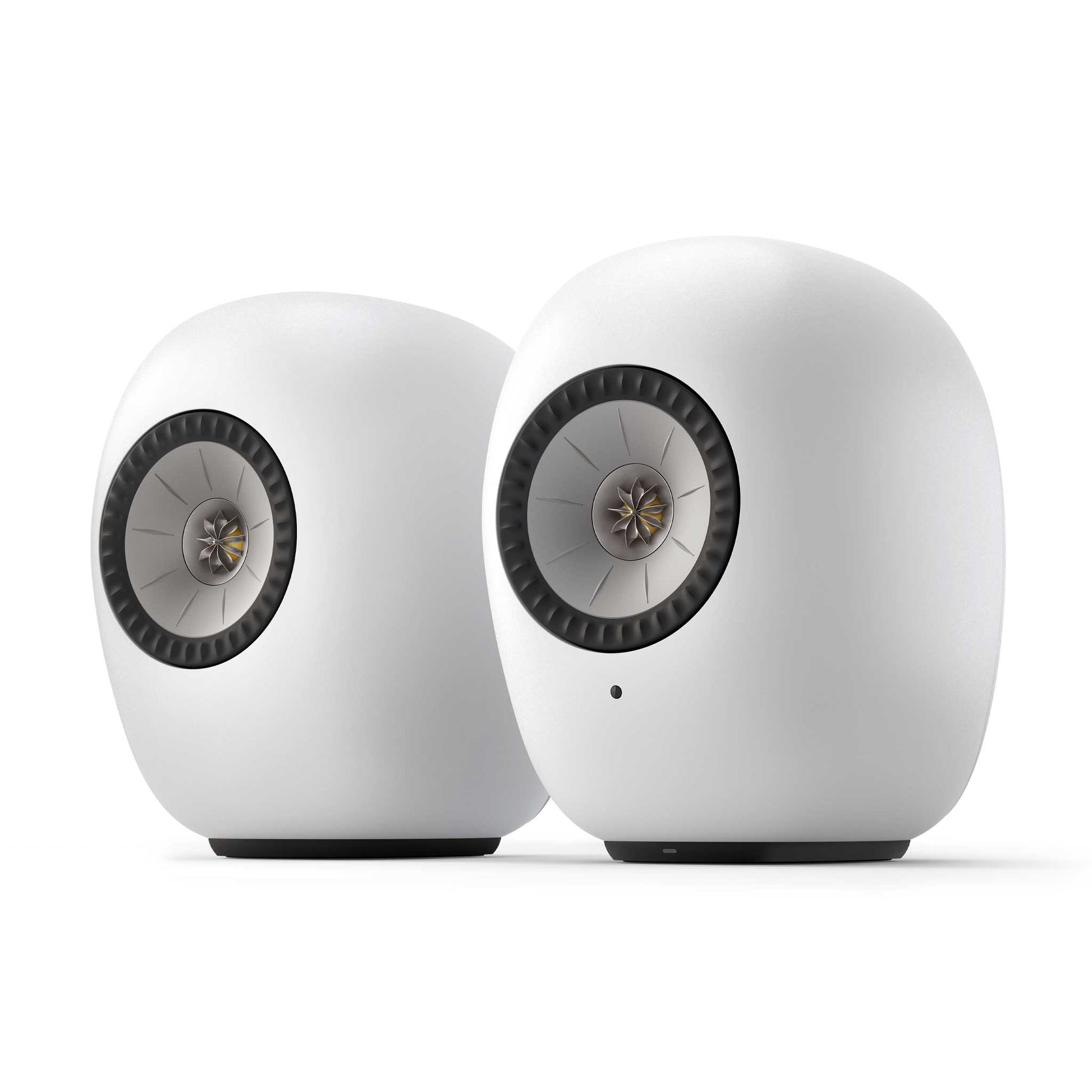 KEF LS LUXE Wireless HiFi Speakers Mineral White