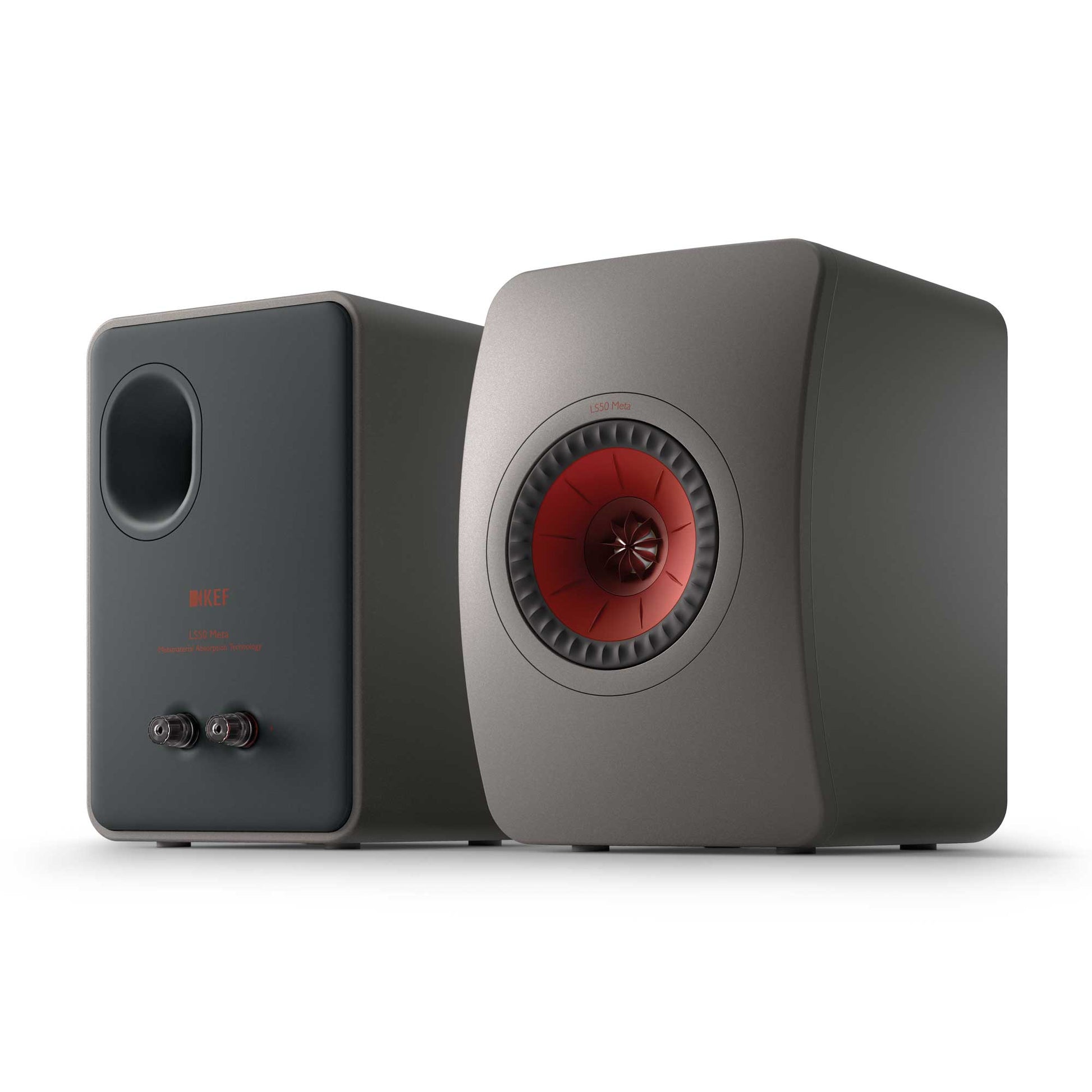 KEF LS50 Meta Titanium Grey Front & Rear