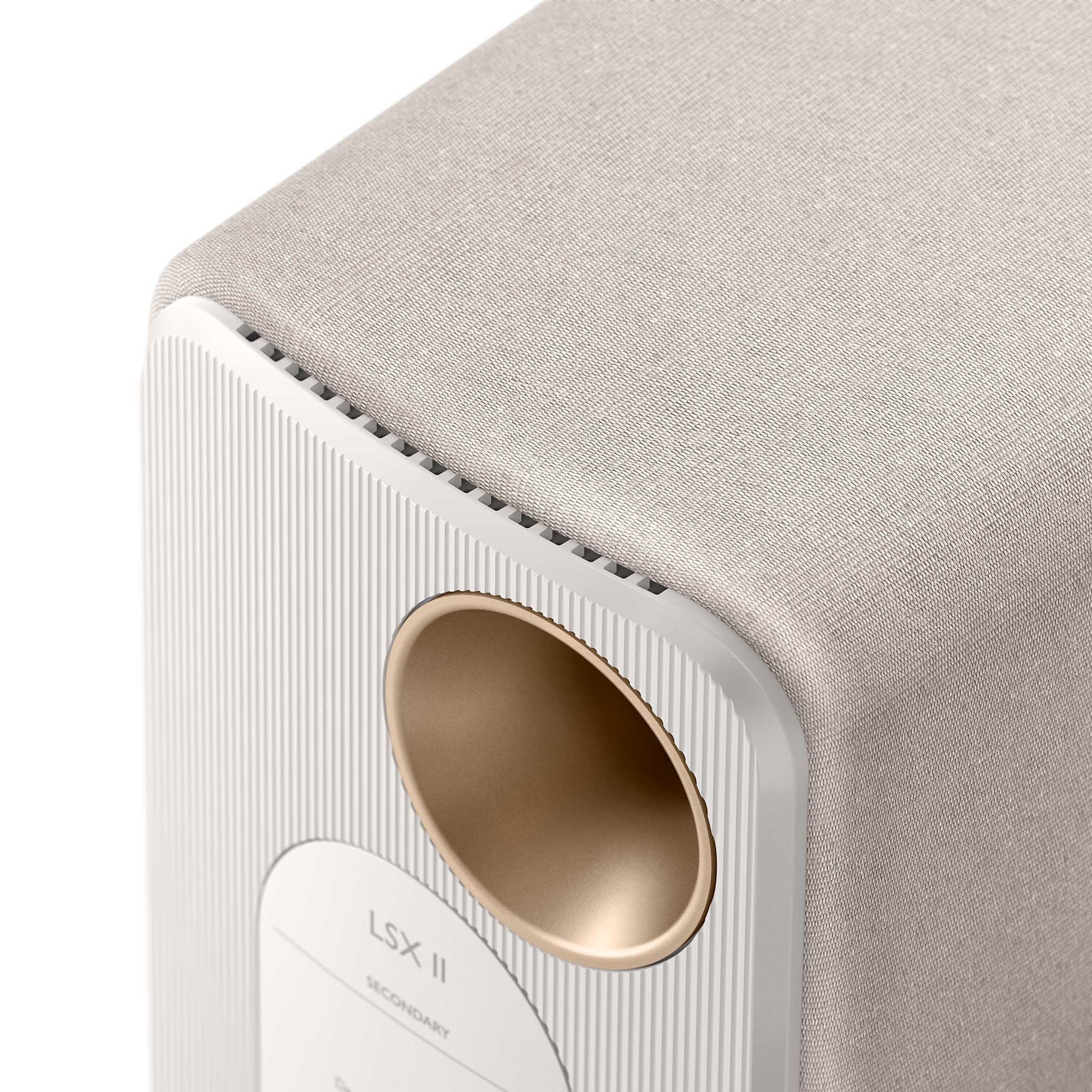 KEF LSX II Cotton White Detail