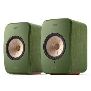 KEF LSX II Wireless Speakers Olive Green